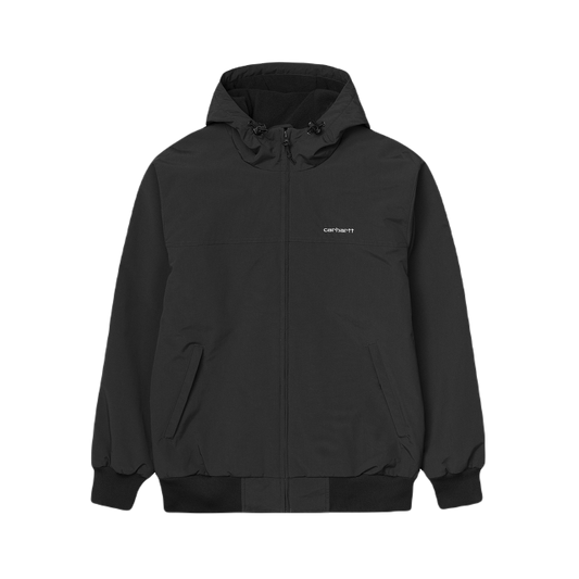 CARHARTT WIP - HOODED SAIL JACKET BLACK