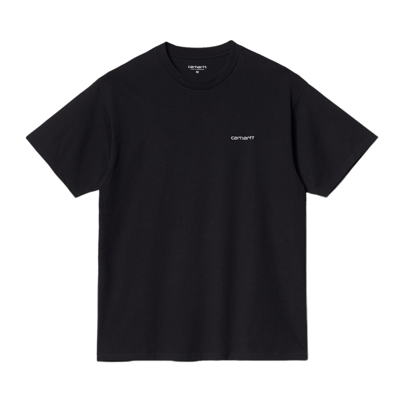 CARHARTT WIP - S/S SCRIPT EMBROIDERY T-SHIRT BLACK/ WHITE