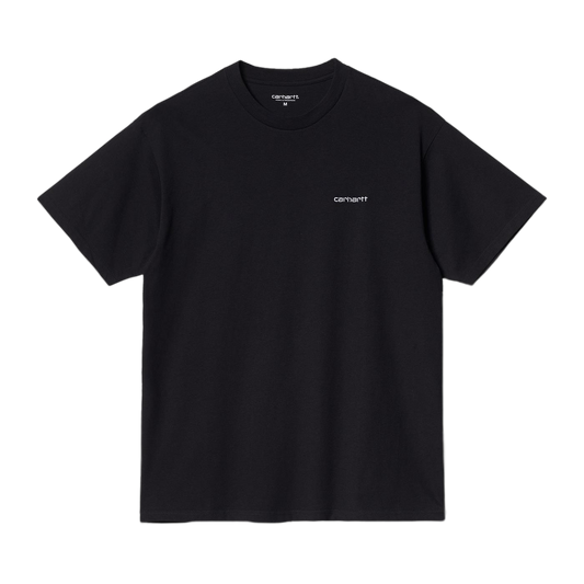 CARHARTT WIP - S/S SCRIPT EMBROIDERY T-SHIRT BLACK/ WHITE