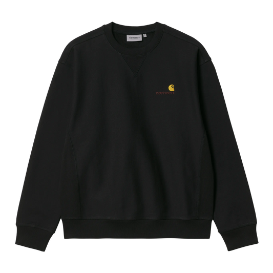 CARHARTT WIP - AMERICAN SCRIPT SWEAT BLACK