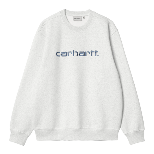 CARHARTT - CARHARTT SWEAT ASH HEATHER / LIBERTY