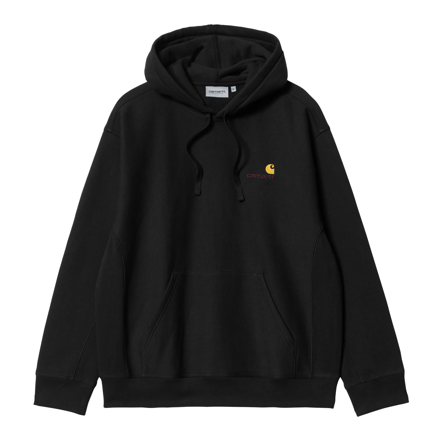 CARHARTT - HOODED AMERICAN SCRIPT SWEAT BLACK