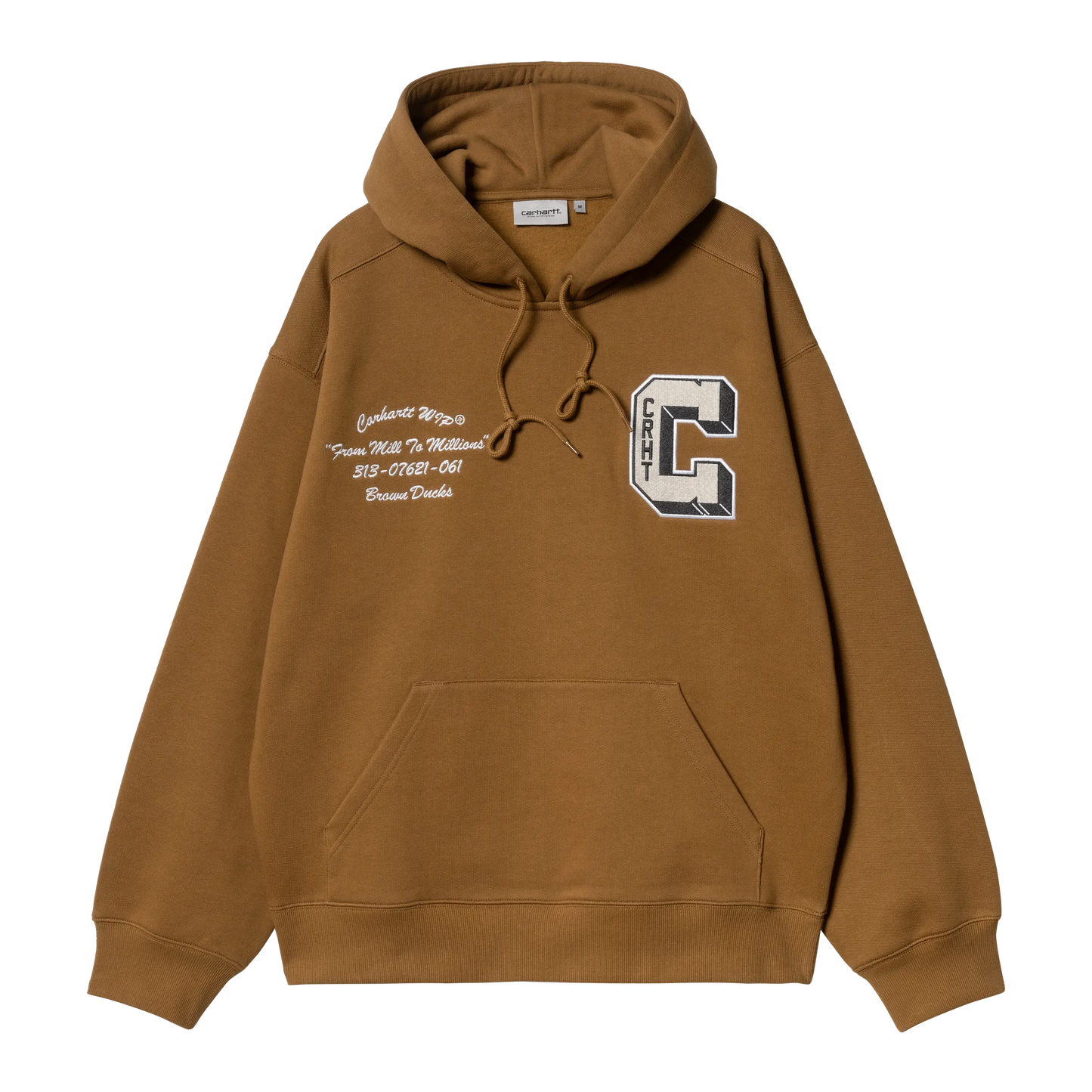 CARHARTT - HOODED BROWN DUCKS SWEAT HAMILTON BROWN