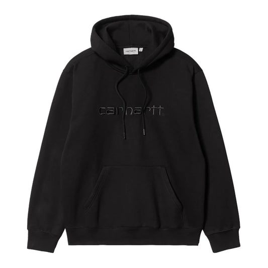 CARHARTT - HOODED CARHARTT SWEAT BLACK/ BLACK