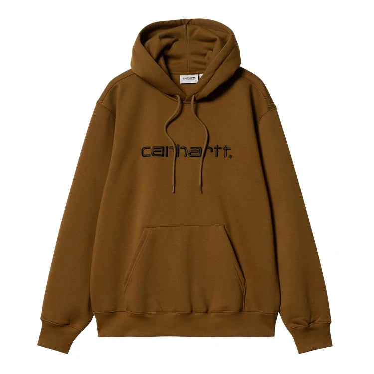 CARHARTT - HOODED CARHARTT SWEAT DEEP H BROWN