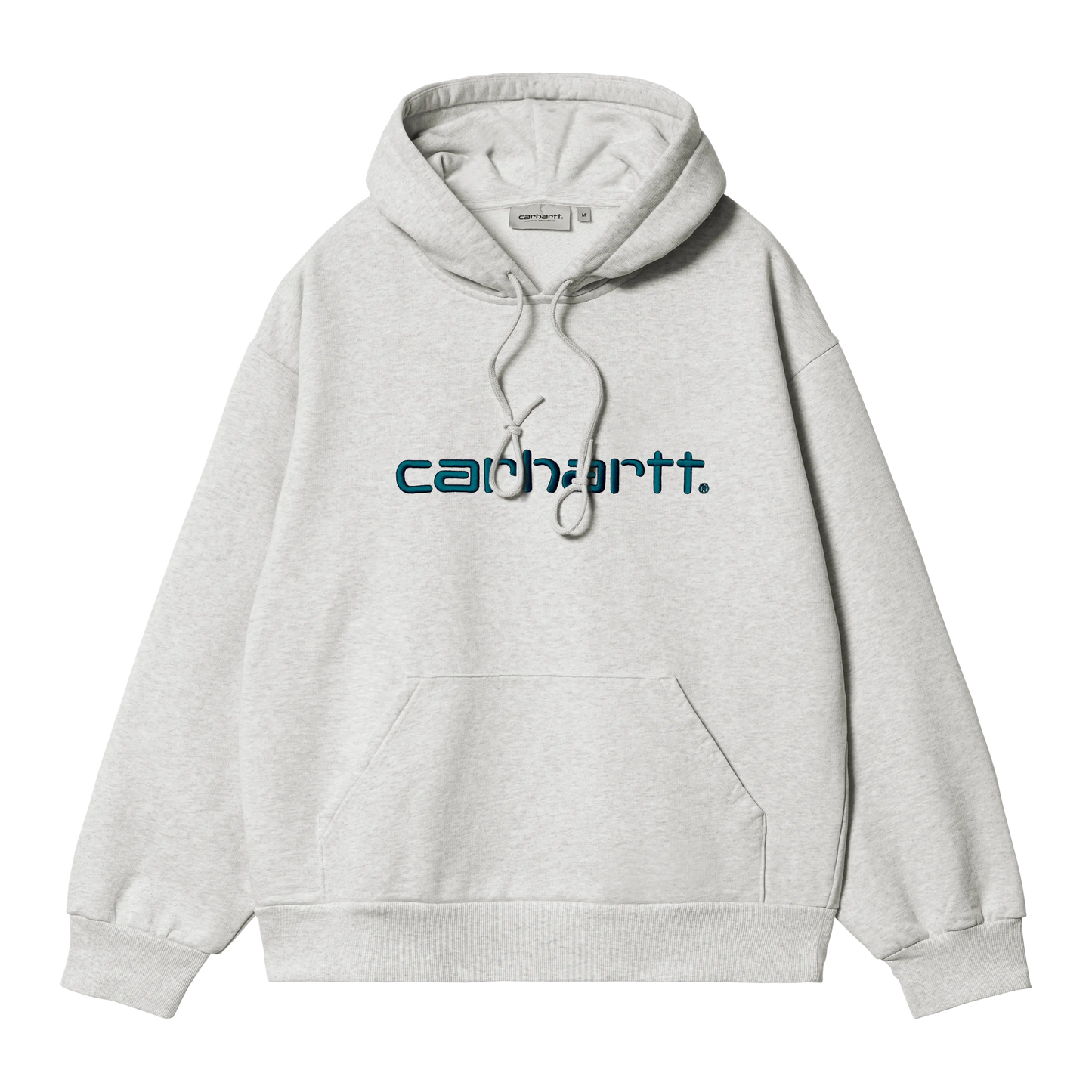 CARHARTT - HOODED CARHARTT ASH HEATHER/DUCK BLUE