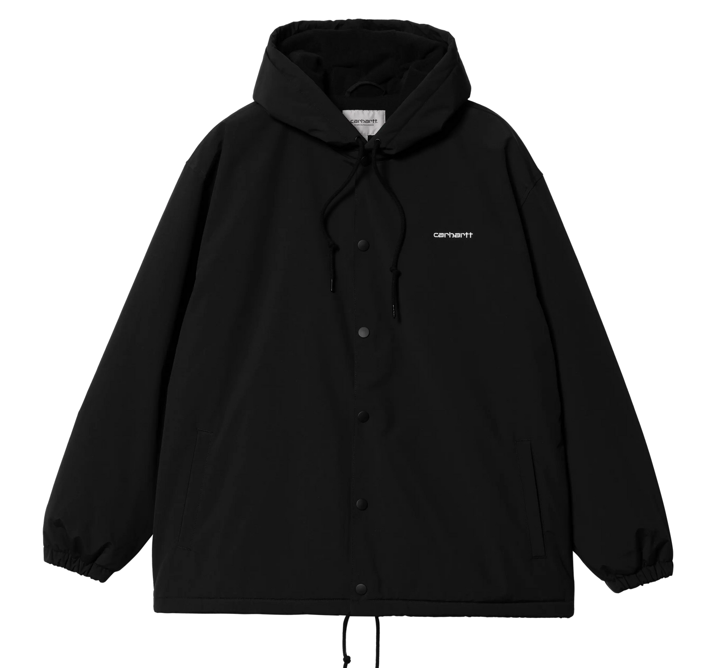 CARHARTT - HOODED COACH JACKET BLACK