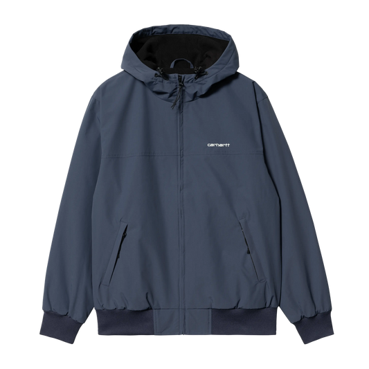 CARHARTT WIP - HOODED SAIL JACKET BLUE/ WHITE