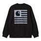 CARHARTT WIP - LABEL STATE FLAG BLACK/MISTY SKY