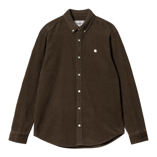 CARHARTT WIP - L/S MADISON CORD SHIRT BUCKEYE/ WAX