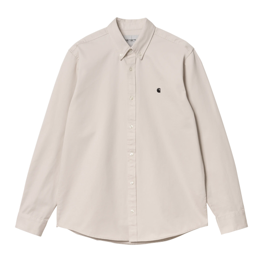 CARHARTT - L/S MADISON SHIRT MOONEBEAM/ WAX