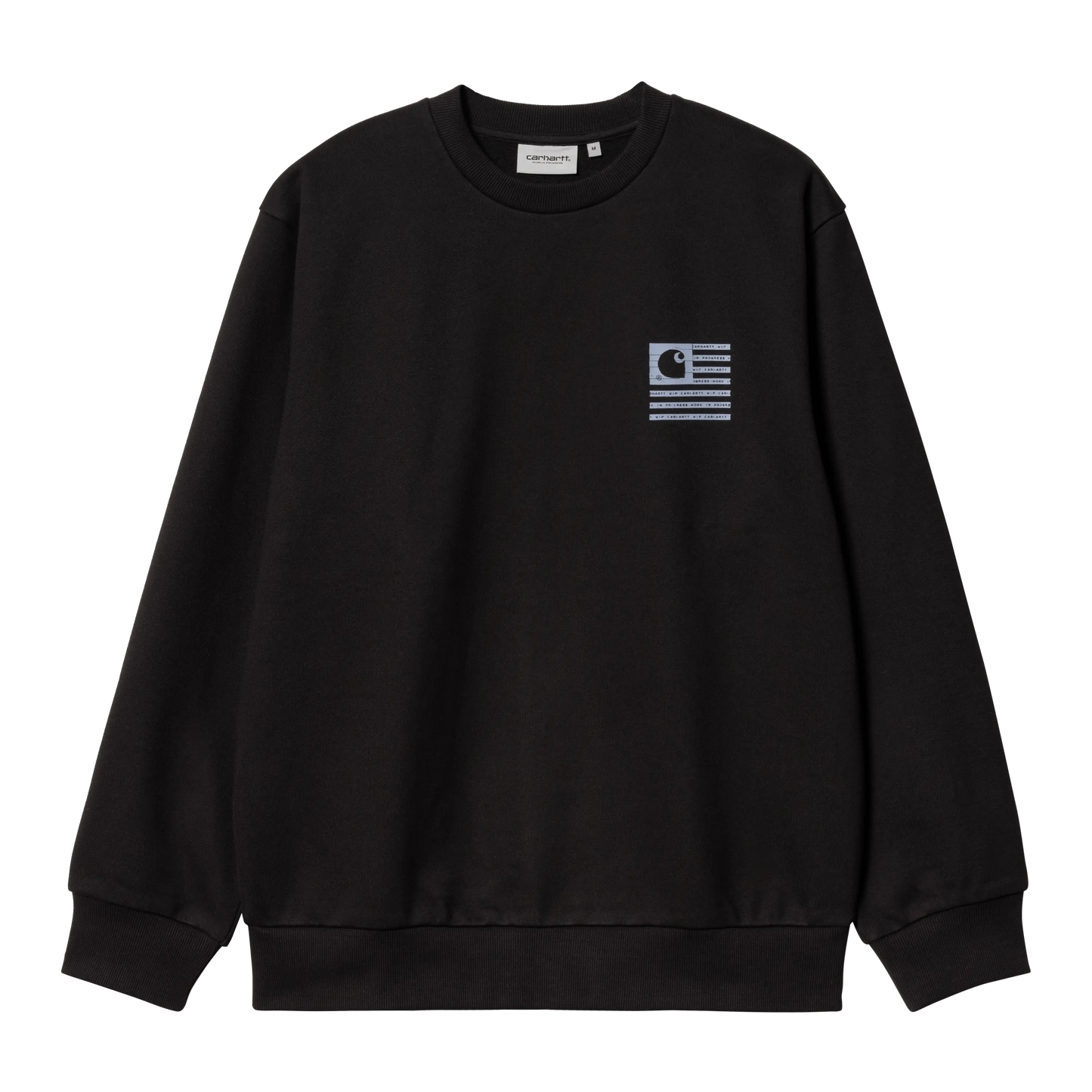 CARHARTT WIP - LABEL STATE FLAG BLACK/MISTY SKY