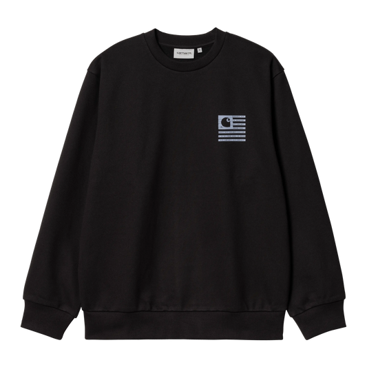 CARHARTT WIP - LABEL STATE FLAG BLACK/MISTY SKY