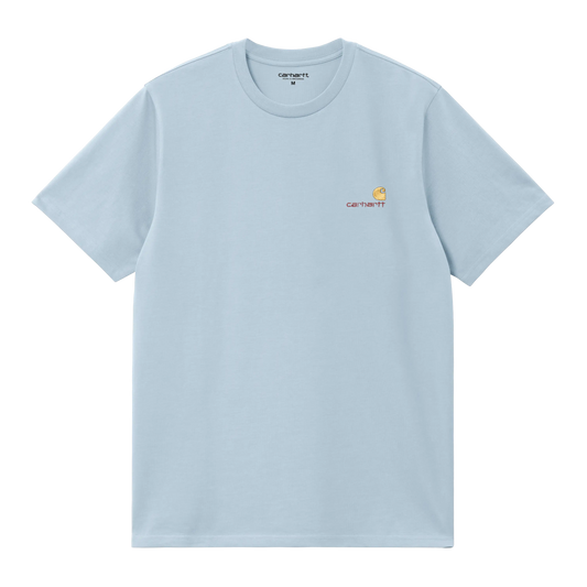 CARHARTT WIP - S/S AMERICAN SCRIPT T-SHIRT FROSTED BLUE