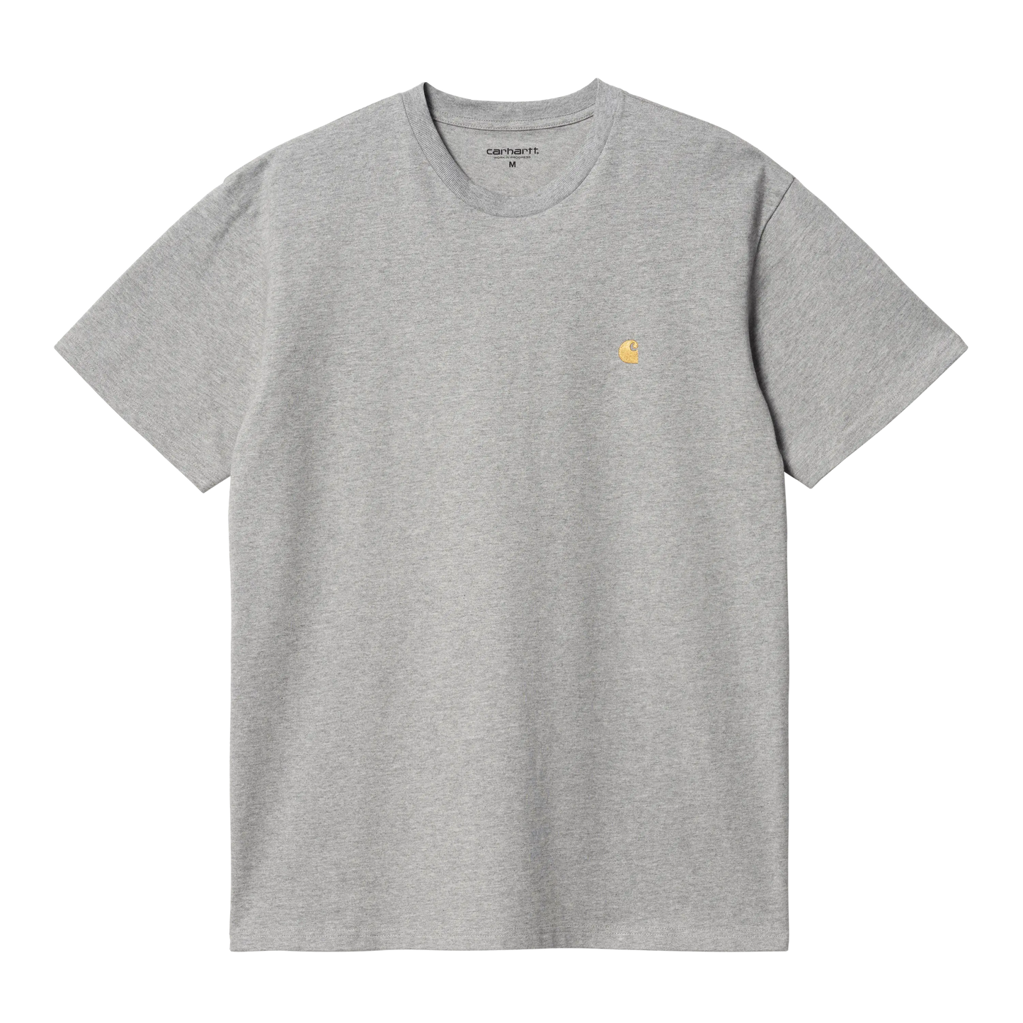 CARHARTT WIP - S/S CHASE T-SHIRT GREY HEATHER/ GOLD