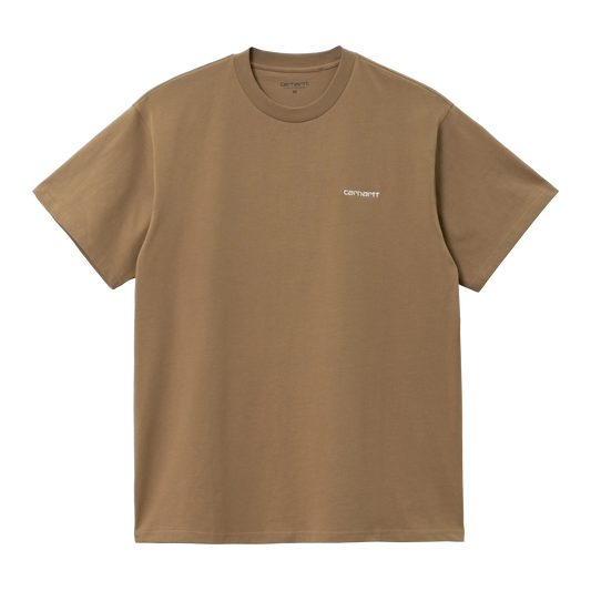 CARHARTT WIP - S/S SCRIPT EMBROIDERY T-SHIRT BUFFALO