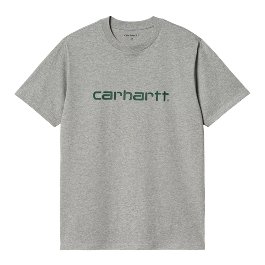 CARHARTT - S/S SCRIPT T-SHIRT GREY HEATHER / CHERVIL