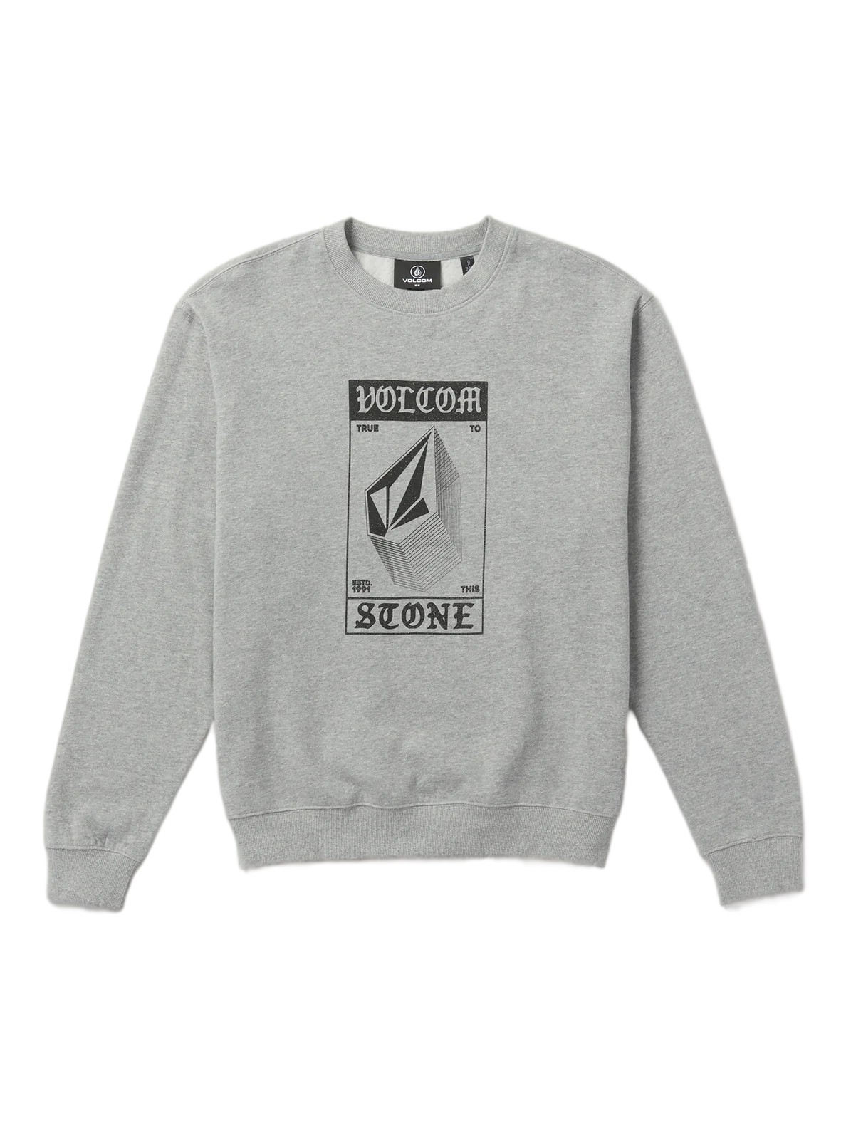 VOLCOM - WATANITE CREW SWEATSHIRT HEATHER GREY