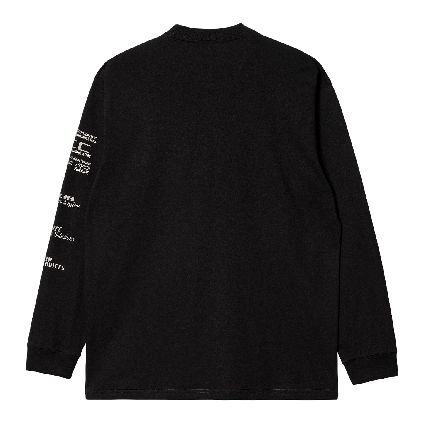 CARHARTT WIP - L/S DATA SOLUTIONS BLACK