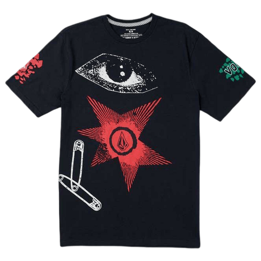 VOLCOM - HOLI DAZED SST T-SHIRT BLACK