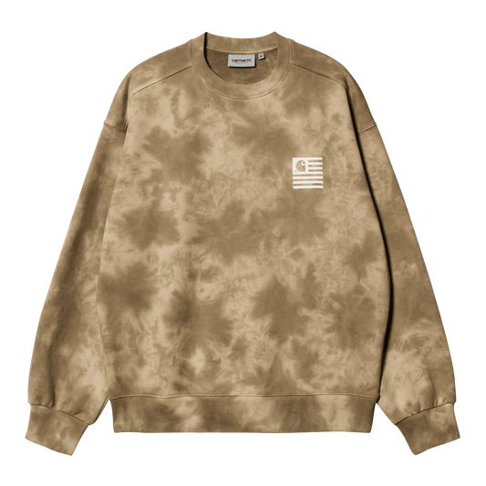 CARHARTT WIP - CHROMO SWEAT DUSTY H BROWN CHROMO/ WHITE