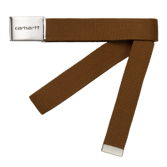 CARHARTT WIP - CLIP BELT CHROME DUSTY H BROWN