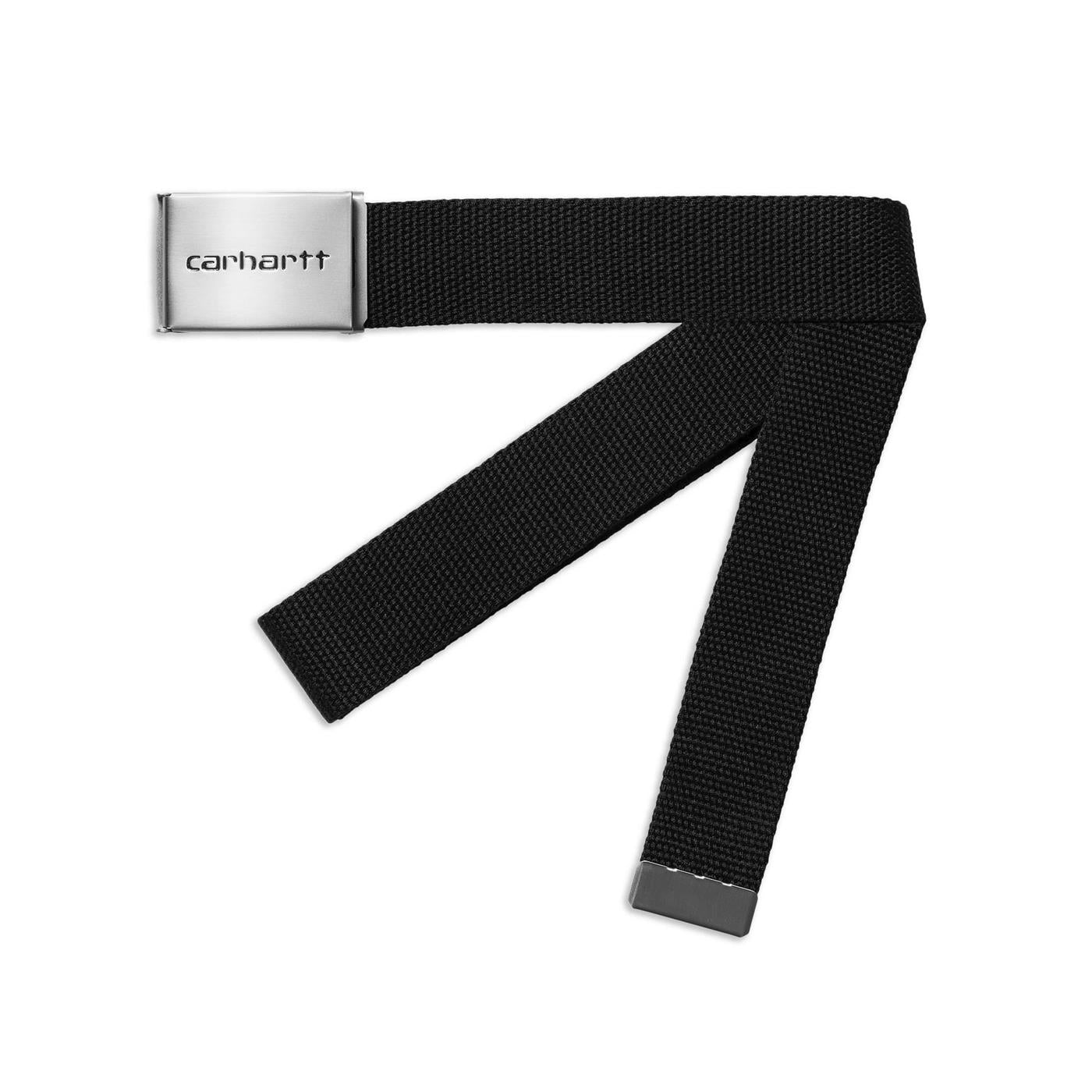 CARHARTT WIP - CLIP BELT CHROME BLACK