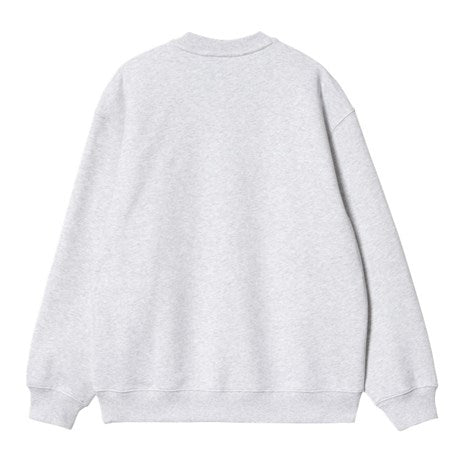 CARHARTT WIP - W' CARHARTT SWEAT ASH HEATHER/ROCKET