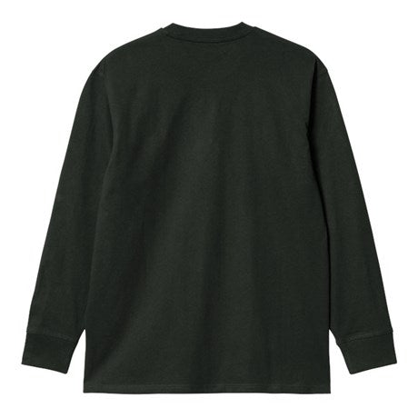 CARHARTT WIP - L/S AMERICAN SCRIPT T-SHIRT BLACK