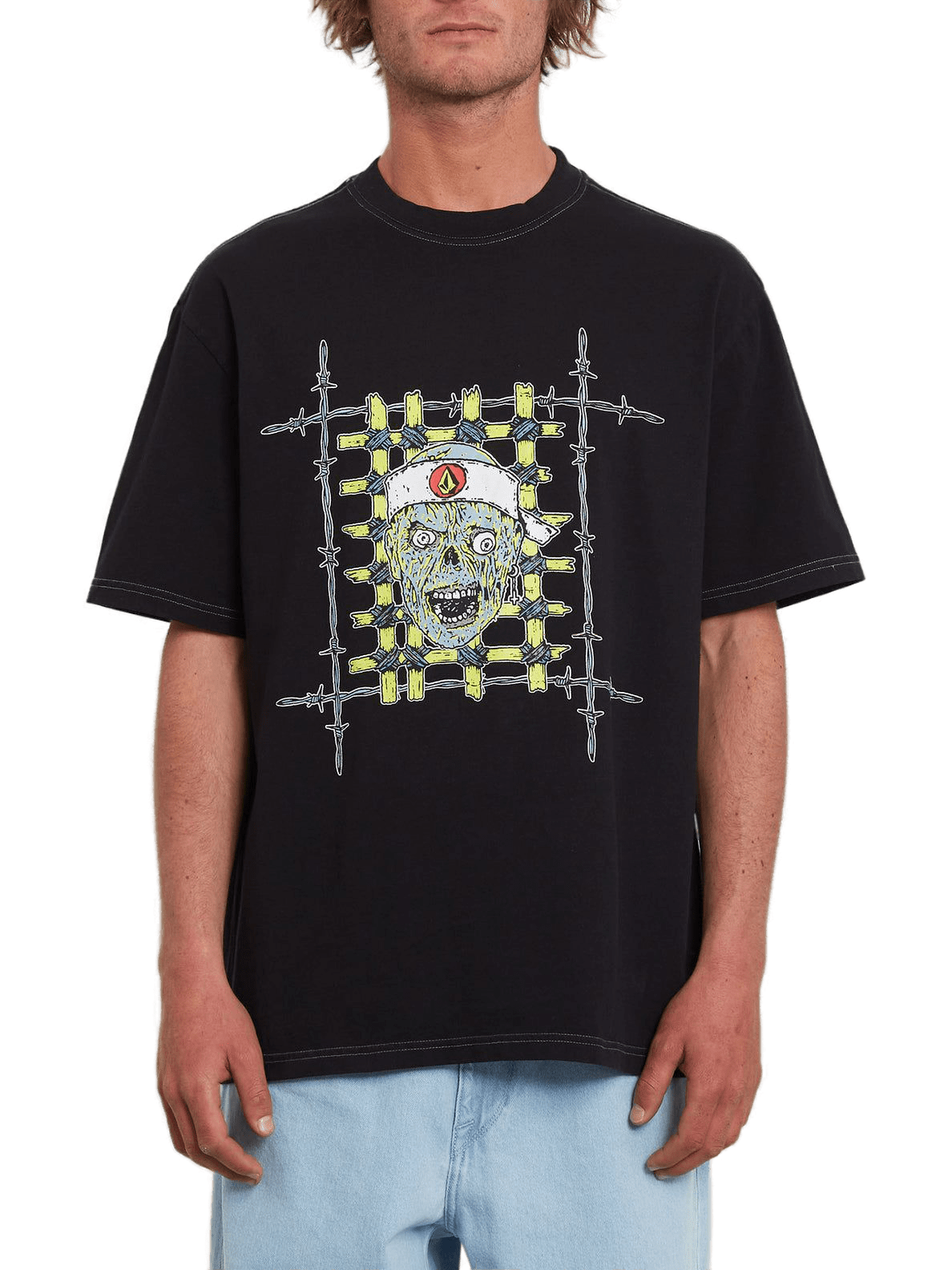 VOLCOM - RICHARD FRENCH T-SHIRT BLACK