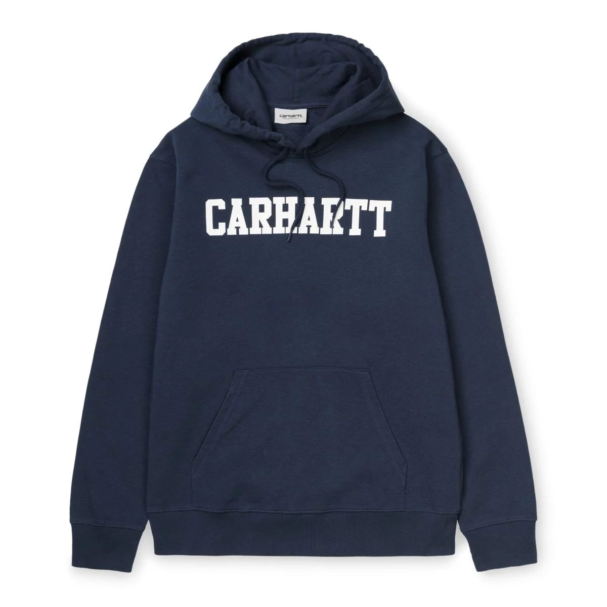 CARHARTT WIP - HOODED COLLEGE SWEAT BLUE/WHITE