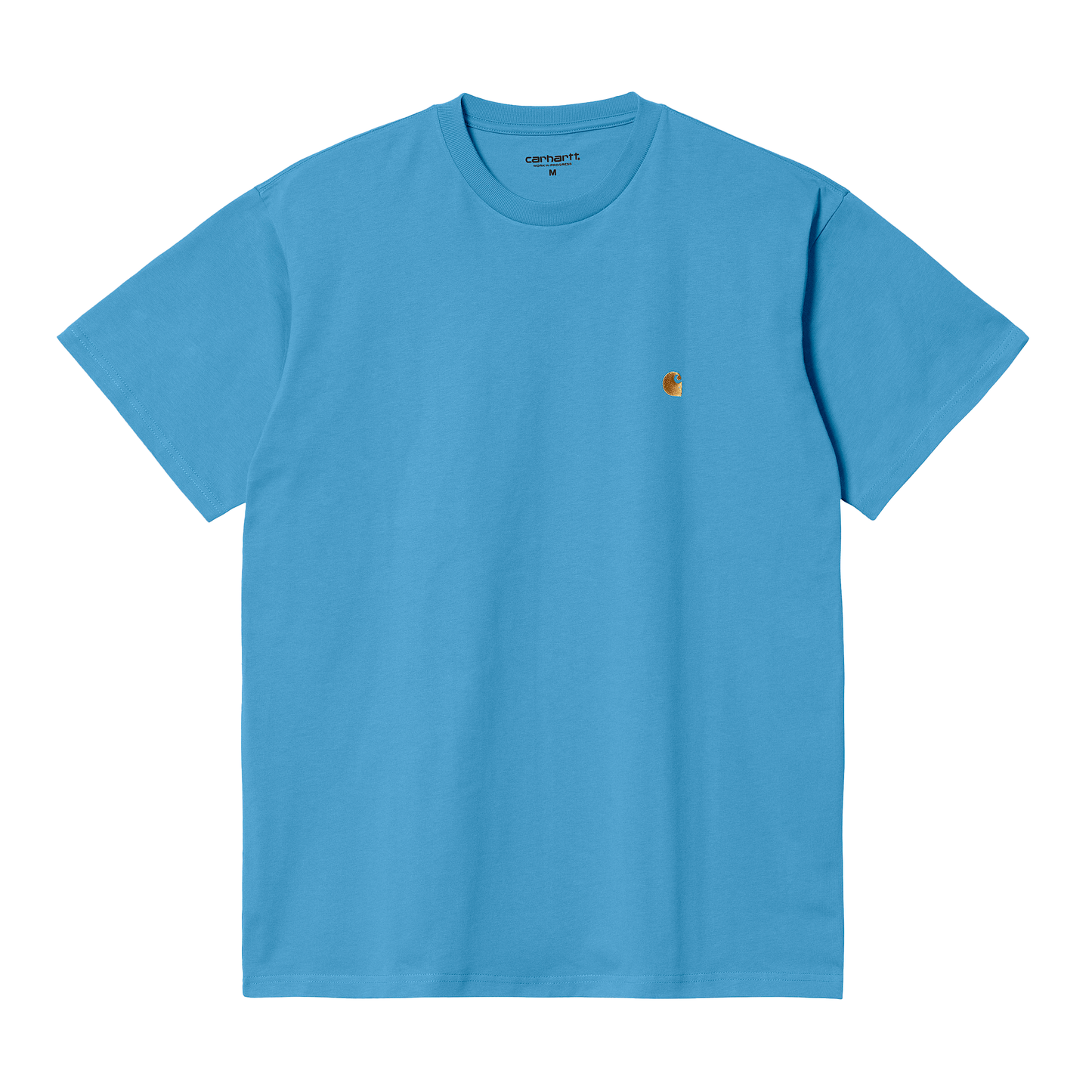 CARHARTT WIP - S/S CHASE T-SHIRT PISCINE/ GOLD