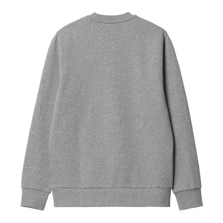 CARHARTT WIP - SCRIPT EMBROIDERY SWEAT GREY HEATHER