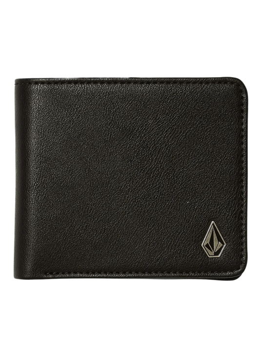 VOLCOM - SLIM STONE PU WALLET S BLACK