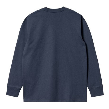 CARHARTT WIP - L/S AMERICAN SCRIPT T-SHIRT ENZIAN