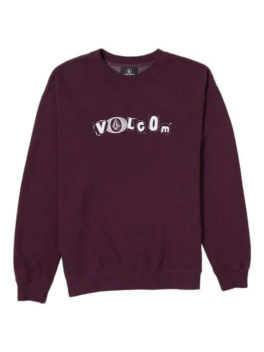 VOLCOM - NO RECESS LSE CREW MULBERRY