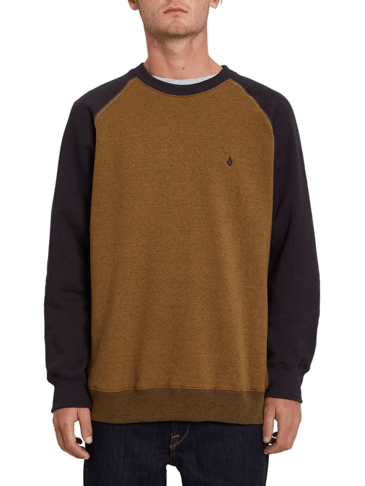 VOLCOM -HOMAK SWEATSHIRT GOLDEN BROWN