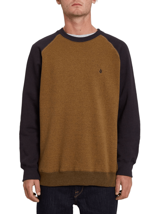 VOLCOM -HOMAK SWEATSHIRT GOLDEN BROWN